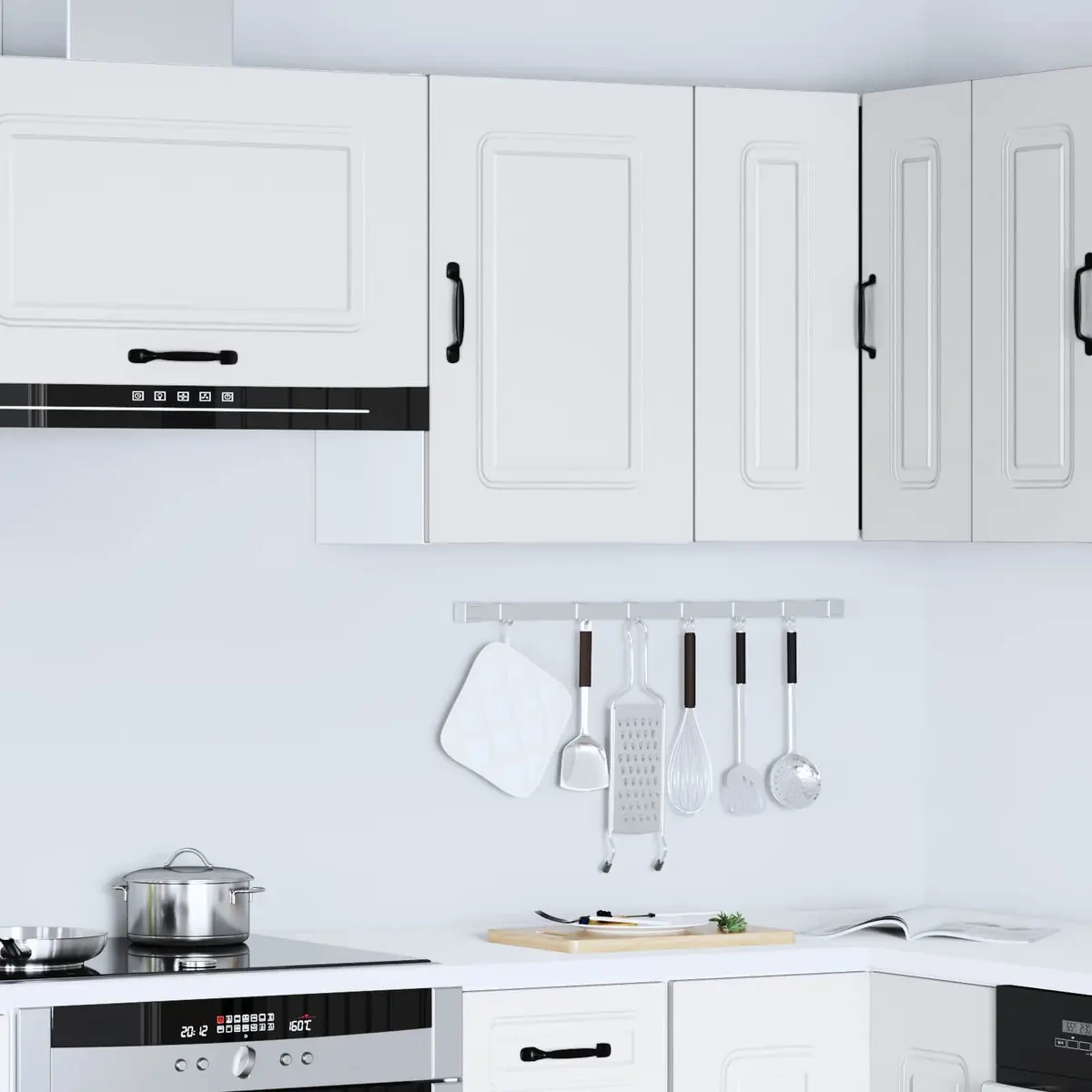 White Kitchen Wall Cabinet for Organised Storage