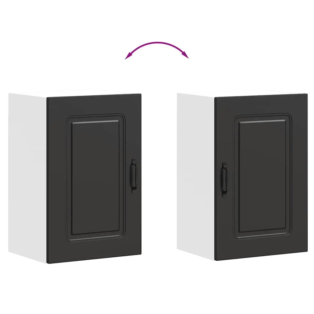 Black Engineered Wood Kitchen Wall Cabinet