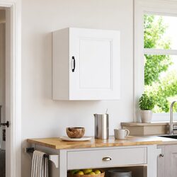 White Kitchen Wall Cabinet for Storage and Organization