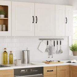 2-Piece White Engineered Wood Kitchen Wall Cabinets