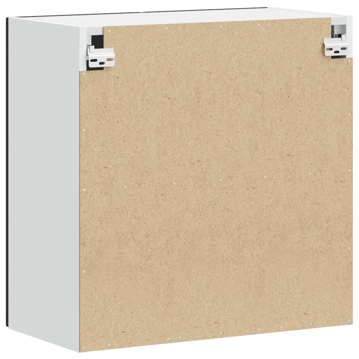 Black Engineered Wood Kitchen Wall Cabinet for Storage