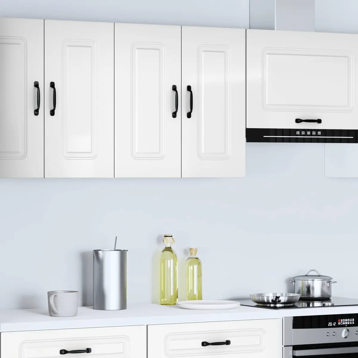High Gloss White Kitchen Wall Cabinet for Storage