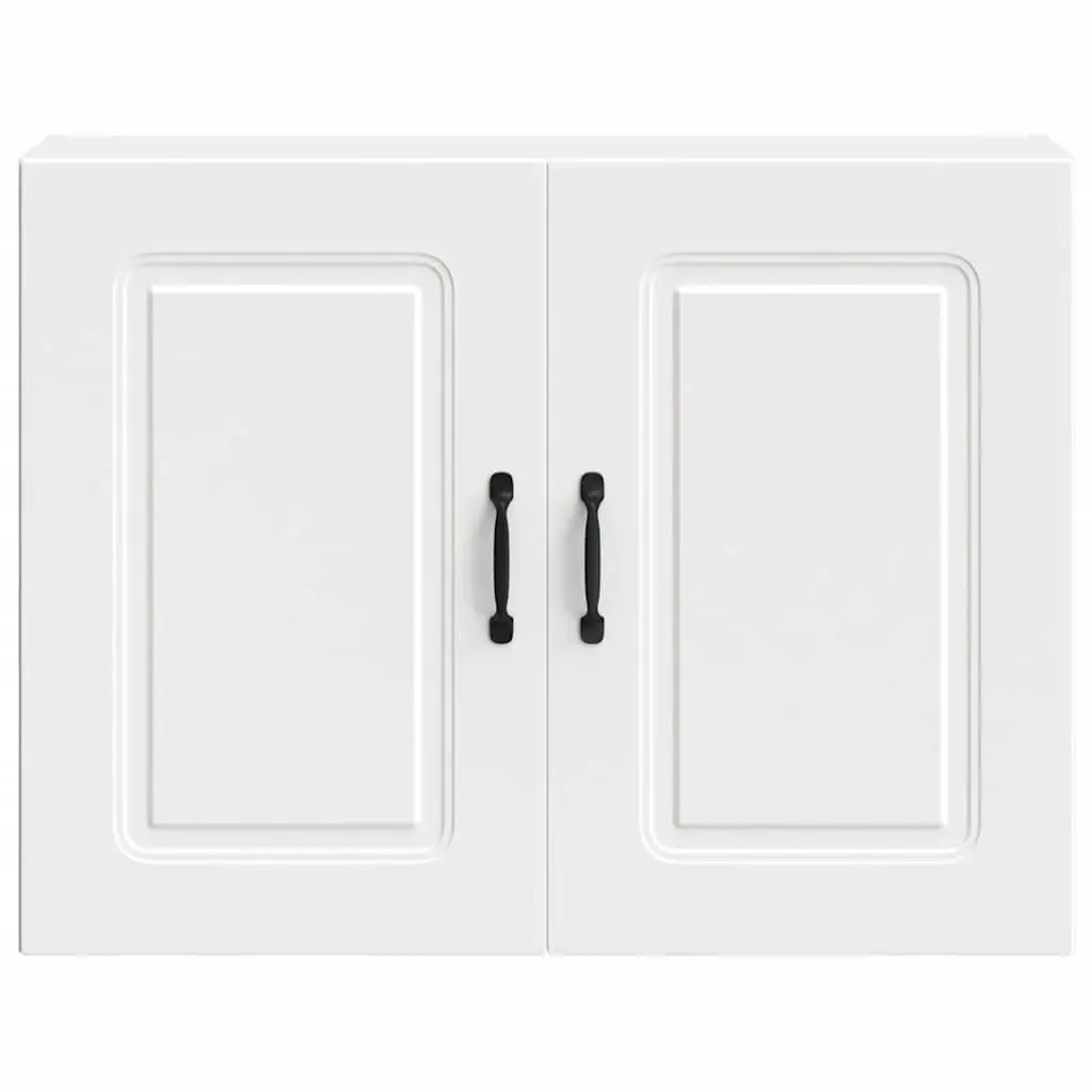 Wall Cabinet White Engineered Wood Kitchen Storage Organiser Space Saver