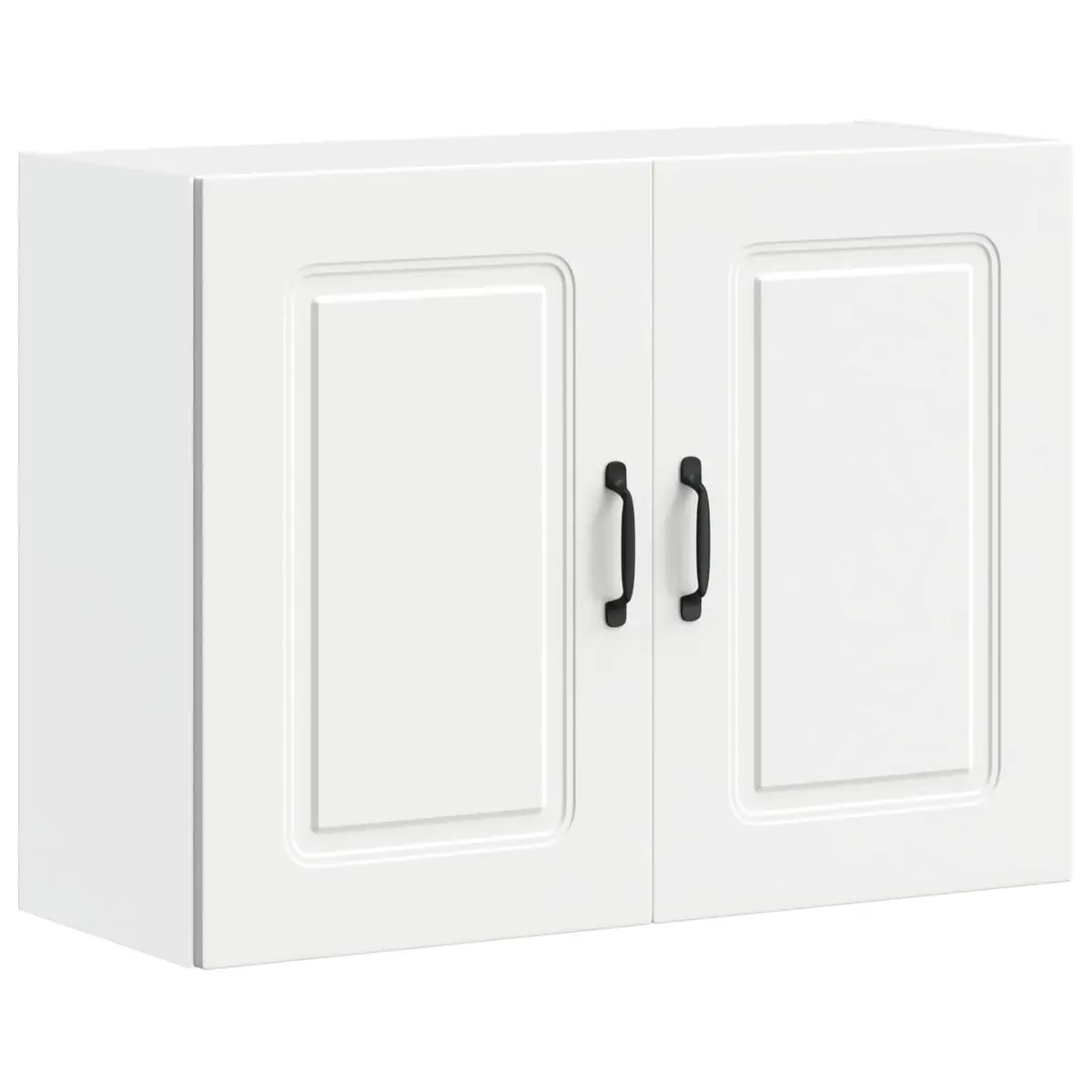 Wall Cabinet White Engineered Wood Kitchen Storage Organiser Space Saver