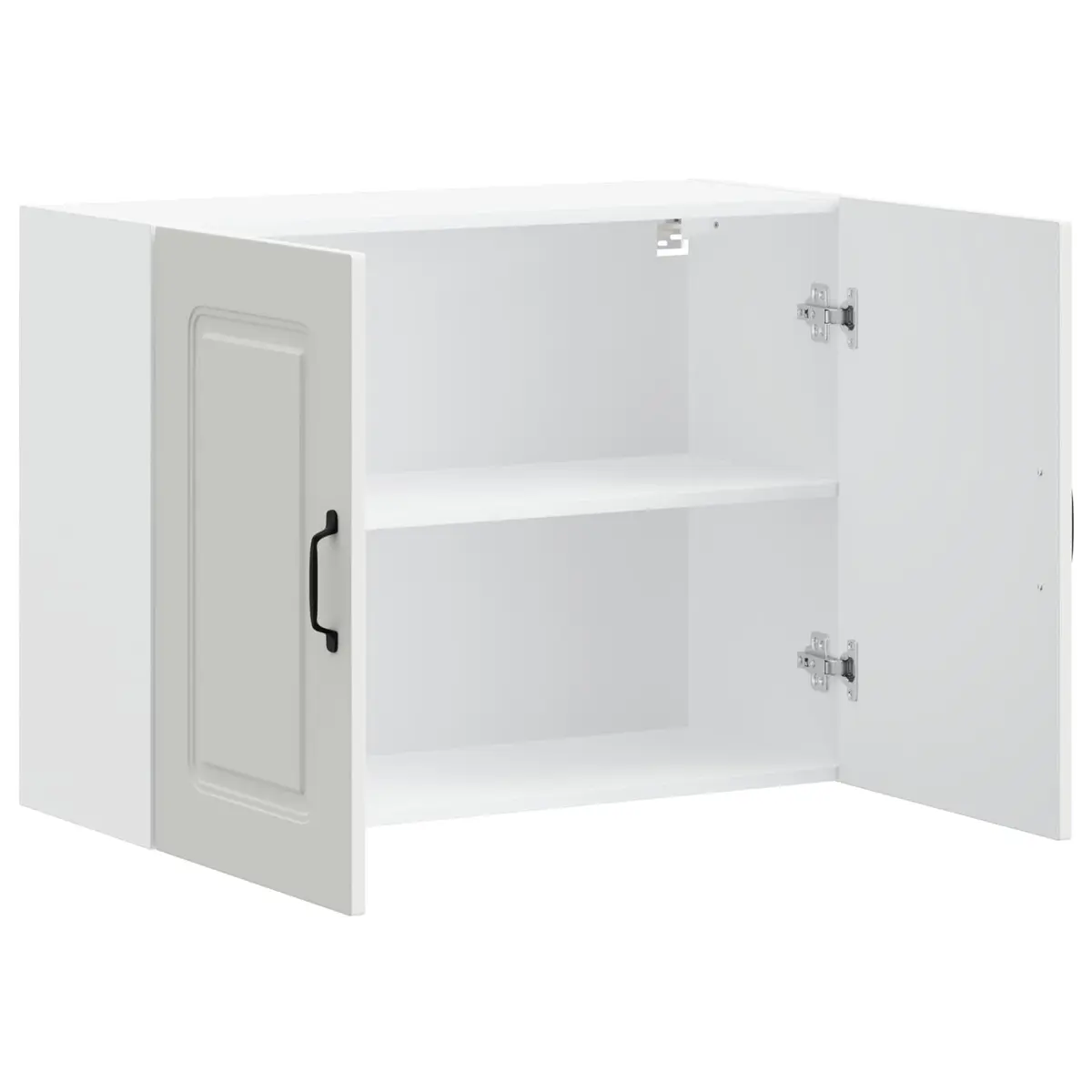 Wall Cabinet White Engineered Wood Kitchen Storage Organiser Space Saver