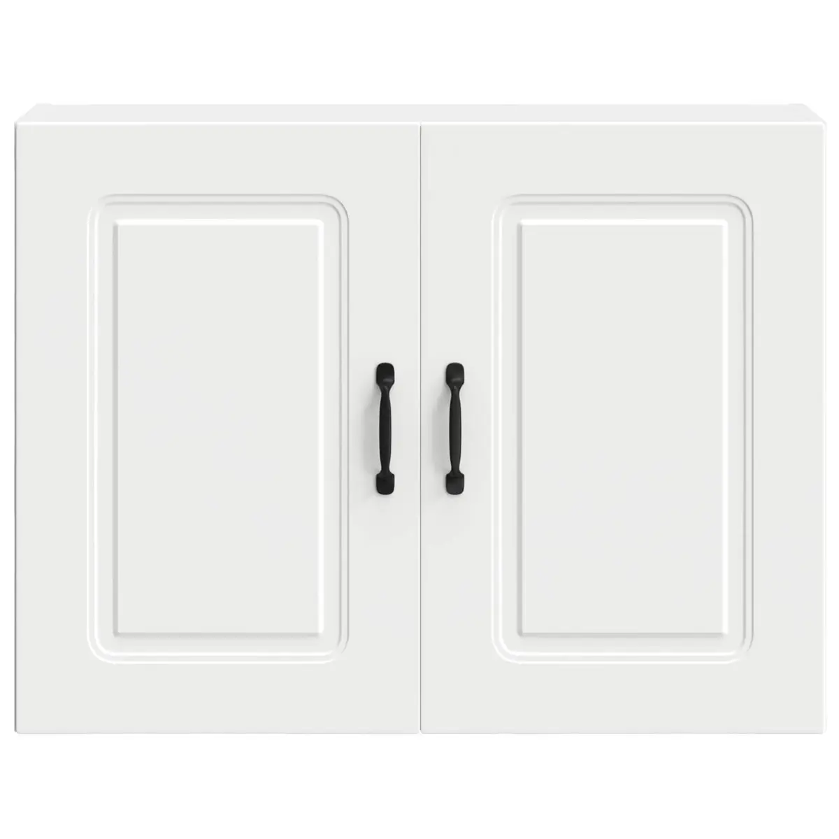 Wall Cabinet White Engineered Wood Kitchen Storage Organiser Space Saver