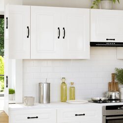 High Gloss White Kitchen Wall Cabinet Storage Unit