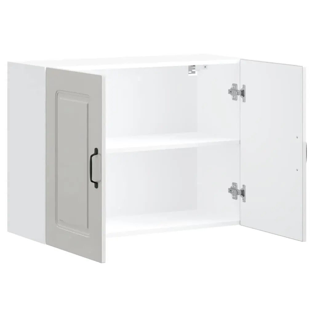 Kitchen Wall Cabinet High Gloss White Engineered Wood