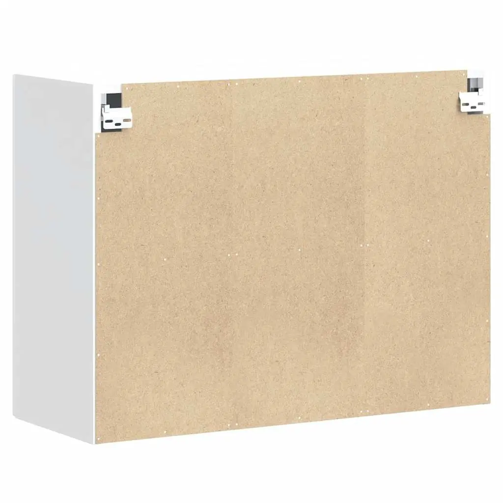 Kitchen Wall Cabinet High Gloss White Engineered Wood