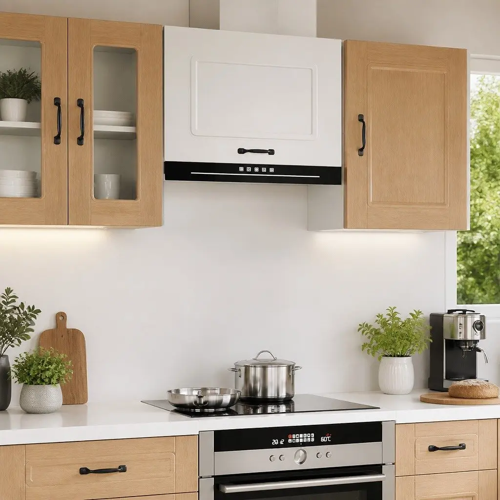 White Engineered Wood Kitchen Wall Cabinet