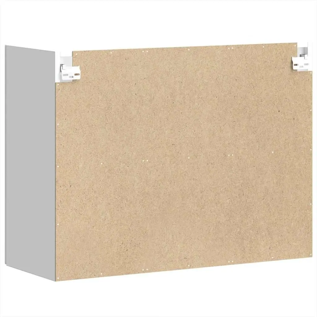 White Kitchen Wall Cabinet with Glass Door