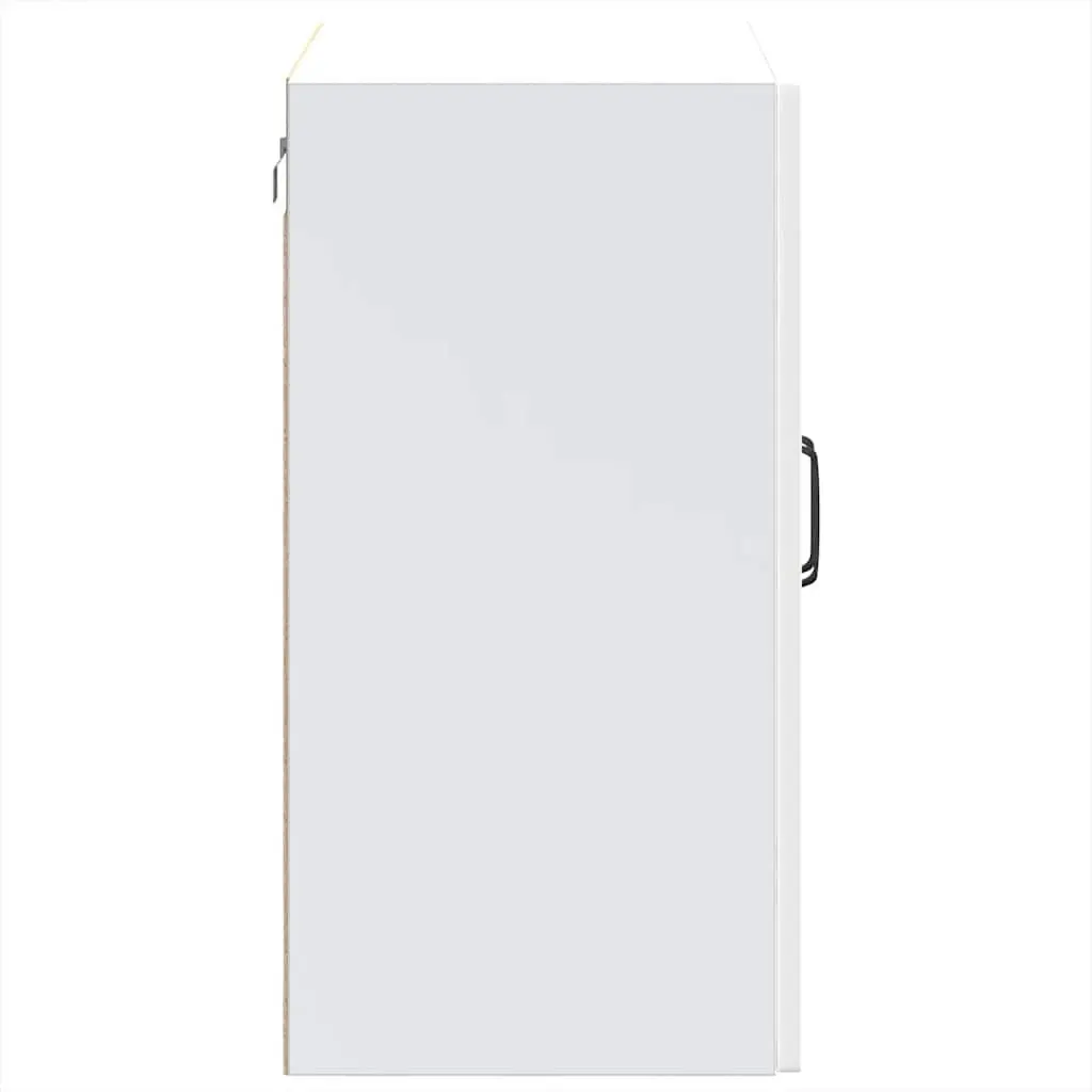 White Kitchen Wall Cabinet with Glass Door