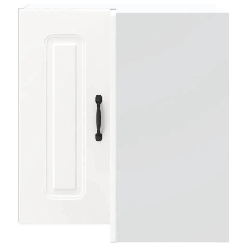 Corner Cabinet White Engineered Wood Wall-Mounted Storage Organizer Kitchen