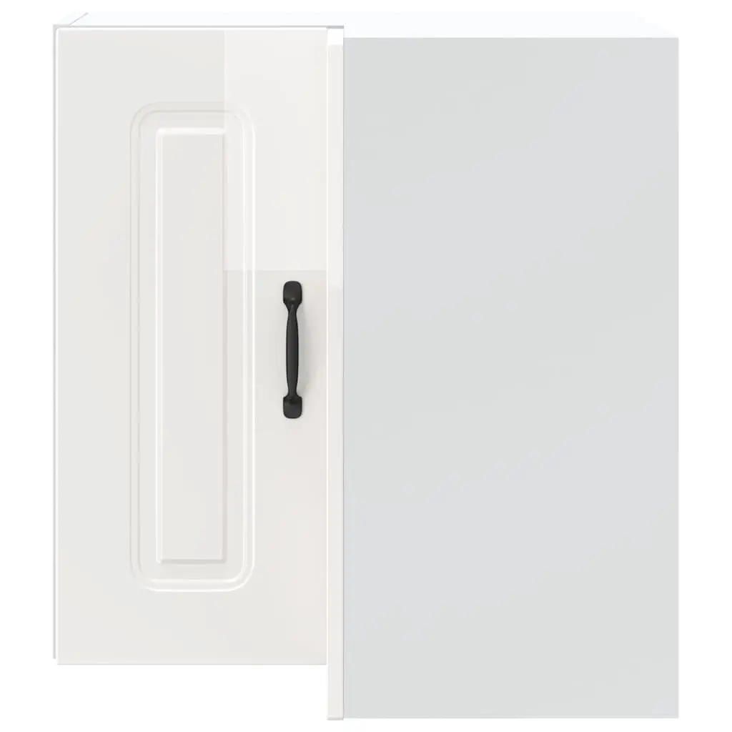 High Gloss White Corner Cabinet for Kitchen Storage