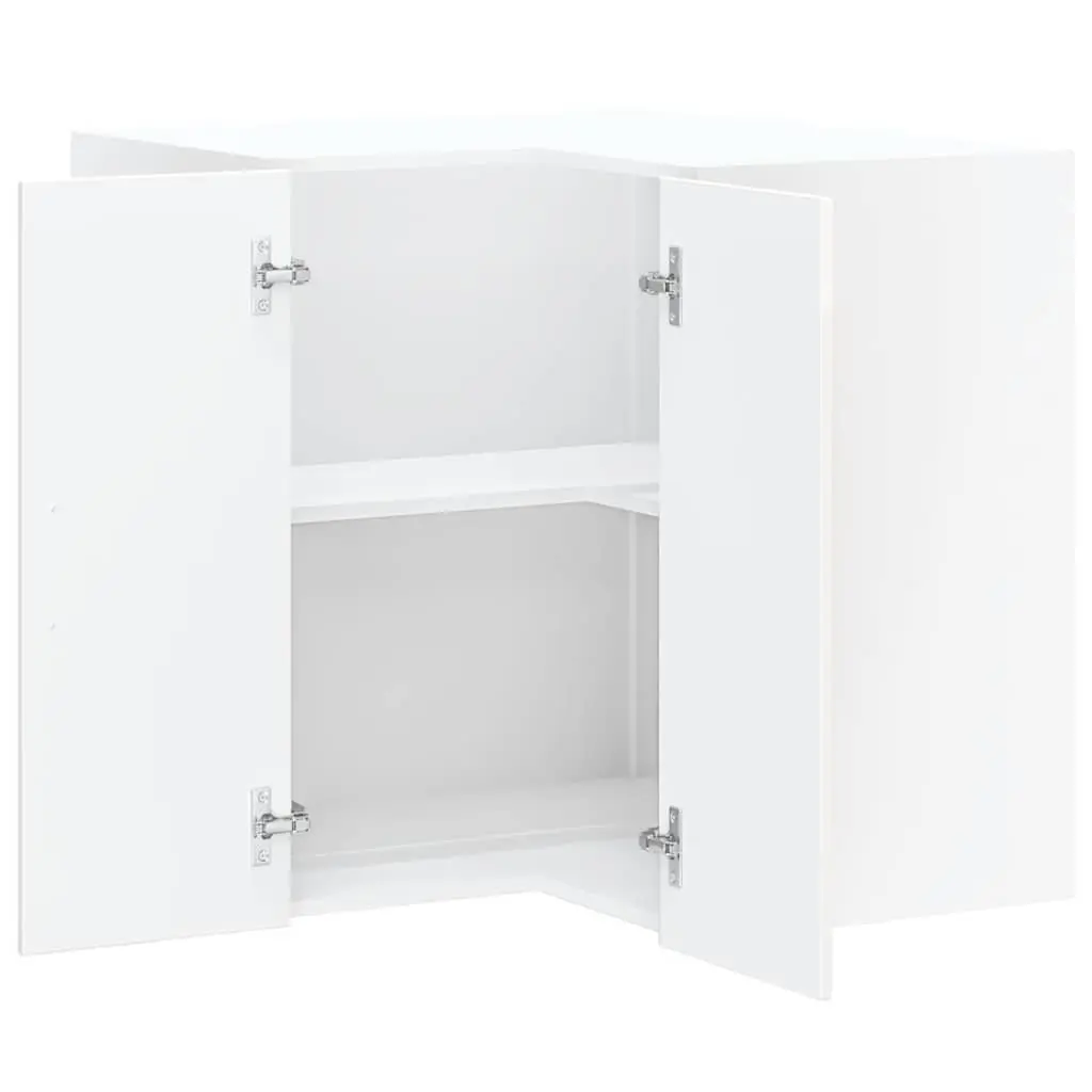 High Gloss White Corner Cabinet for Kitchen Storage