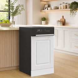 White Dishwasher Panel for Kitchen Cabinet 45x1.5x57 cm