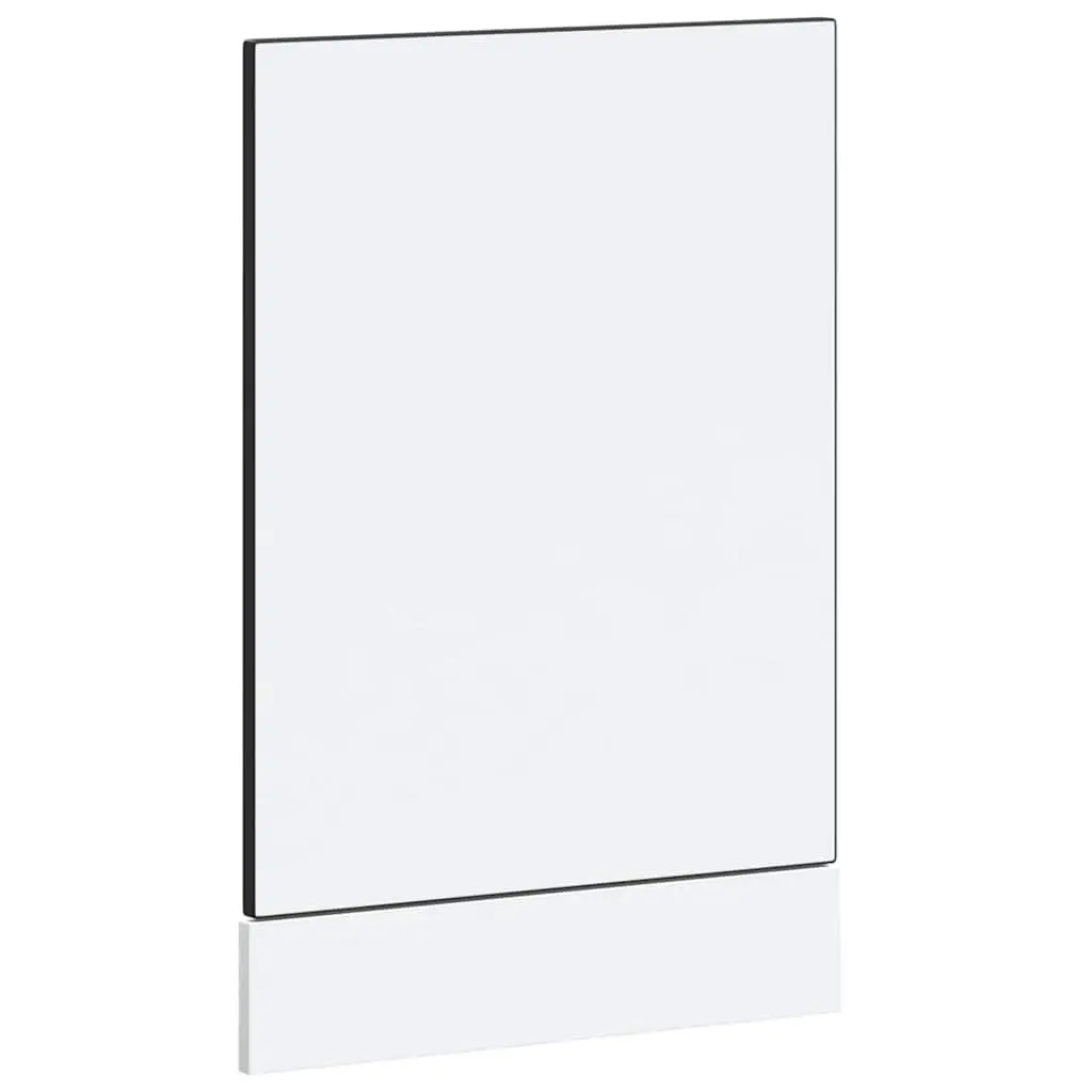 Dishwasher Panel Black 45x1.5x57cm Engineered Wood