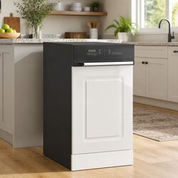 High Gloss White Dishwasher Panel Kitchen Cabinet 45x57cm