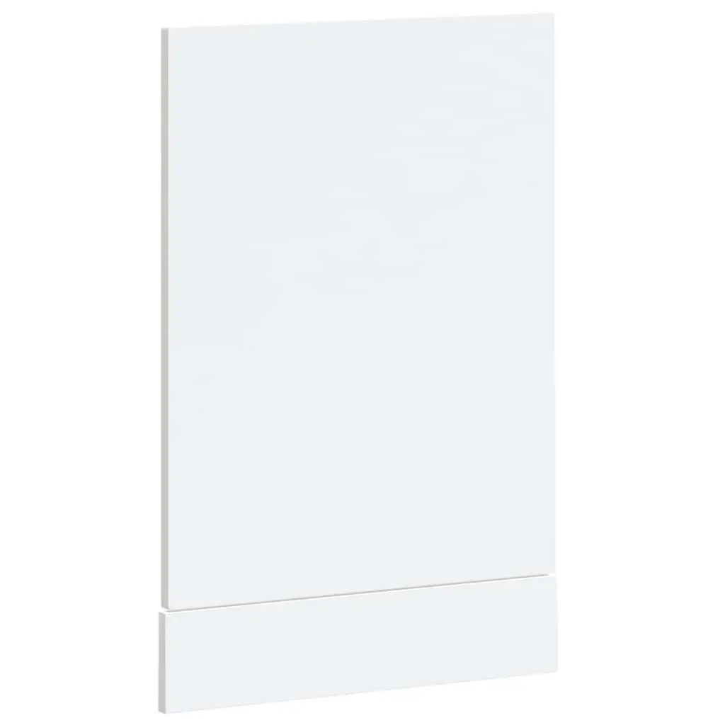 Dishwasher Panel White High Gloss 45x57cm Engineered Wood
