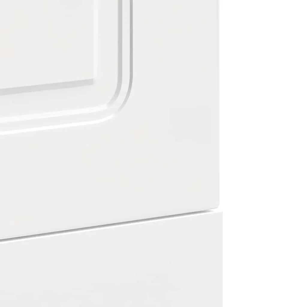 Dishwasher Panel White High Gloss 45x57cm Engineered Wood