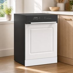 White Dishwasher Panel for Kitchen Cabinet 60x1.5x57 cm