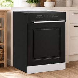 Black Dishwasher Panel 60x1.5x57cm for Kitchen Cabinets