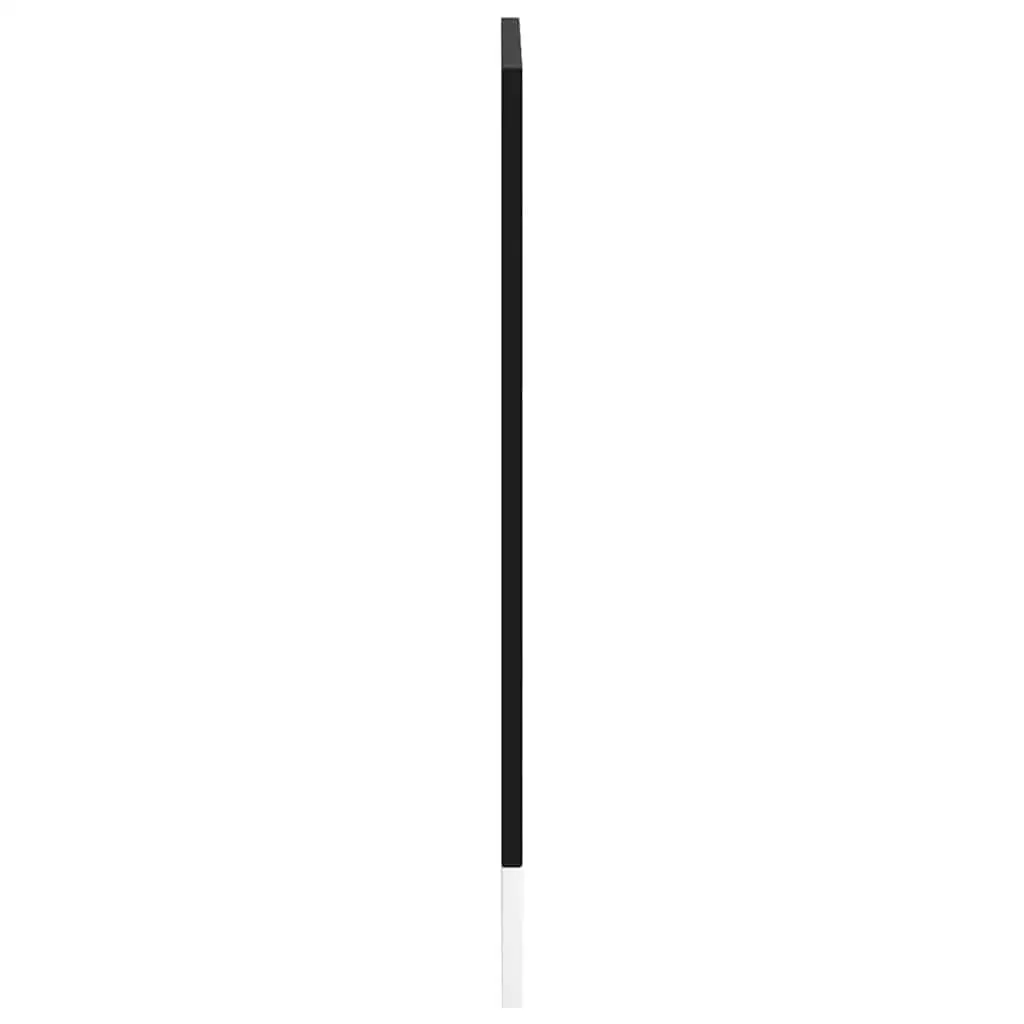 Dishwasher Panel Black 60x1.5x57cm Engineered Wood