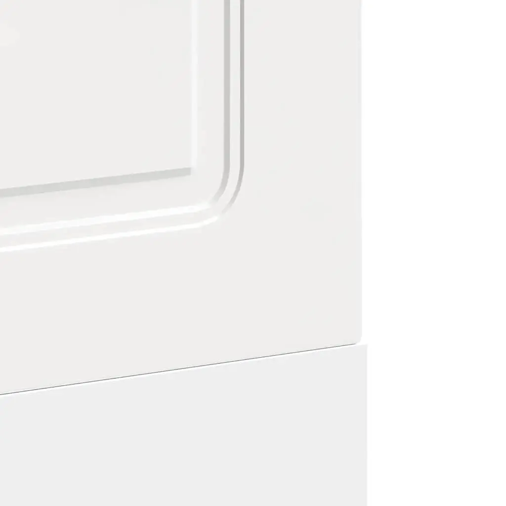 Dishwasher Panel High Gloss White 60x57cm Engineered Wood