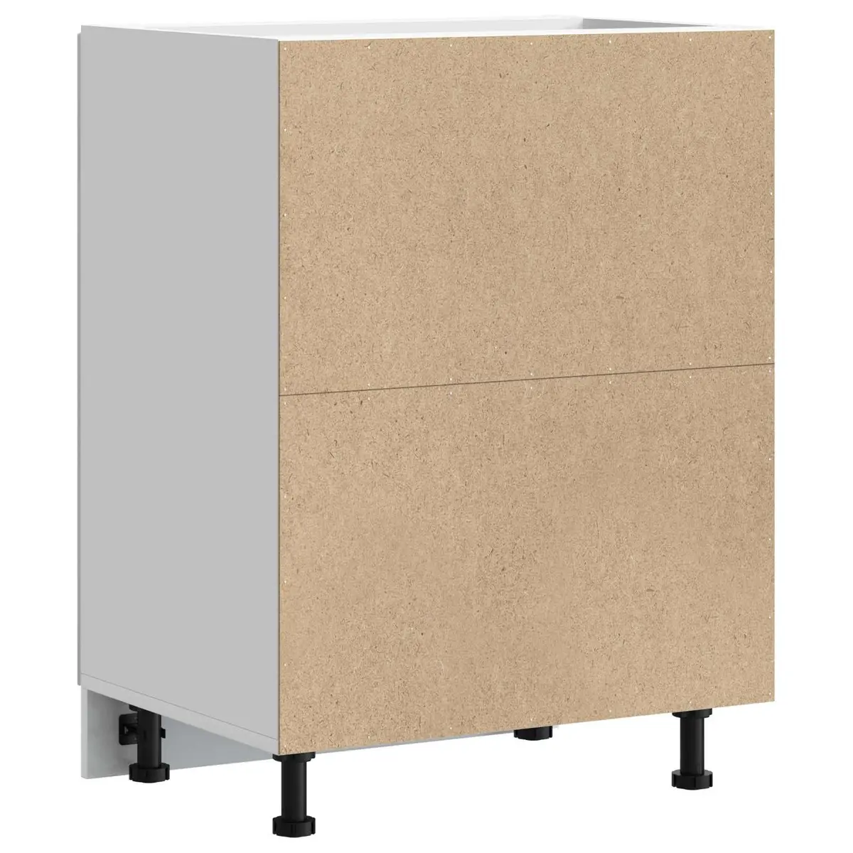 White High Gloss Kitchen Sink Base Cabinet for Storage