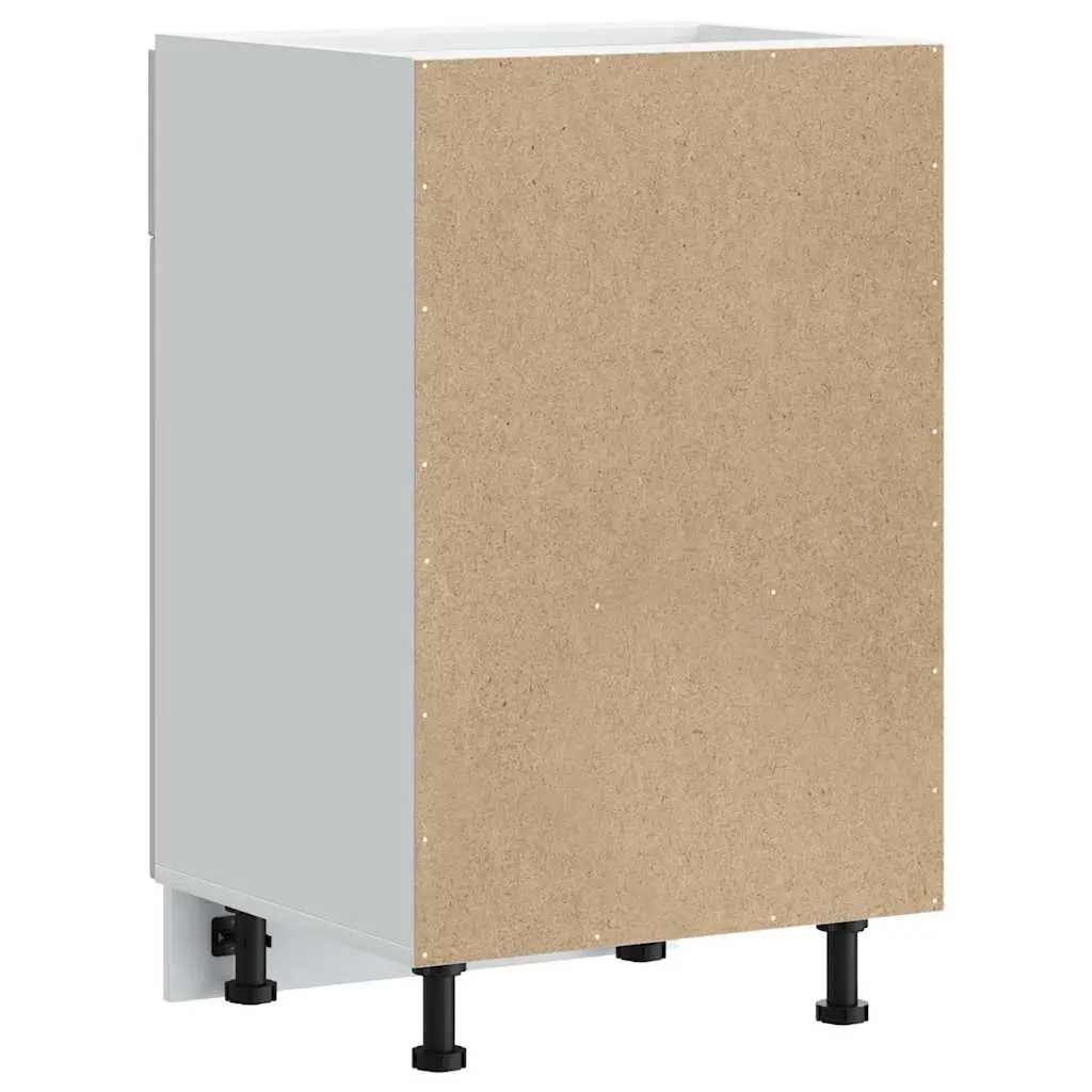 White Engineered Wood Kitchen Base Cabinet for Storage