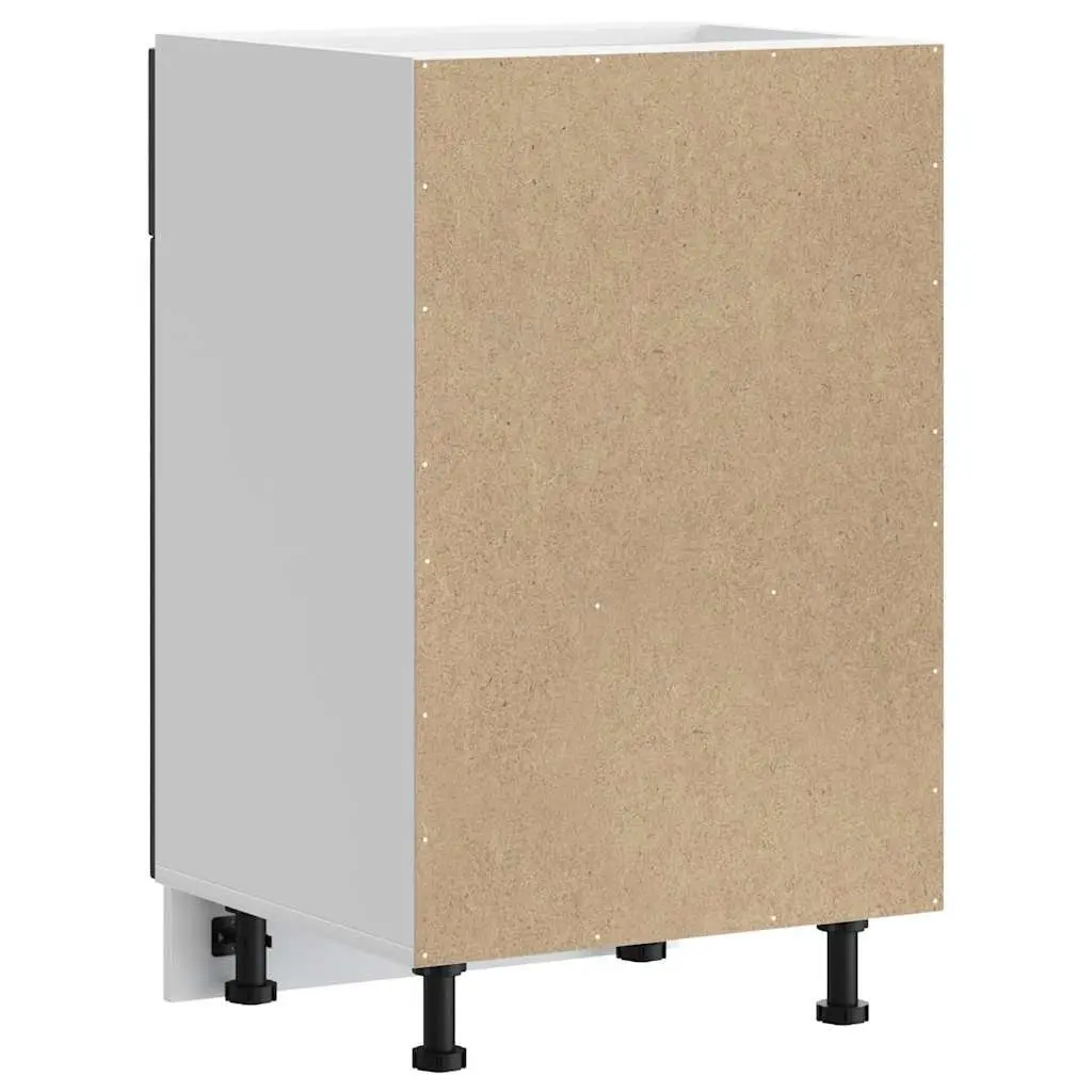 Black Engineered Wood Kitchen Base Cabinet for Storage