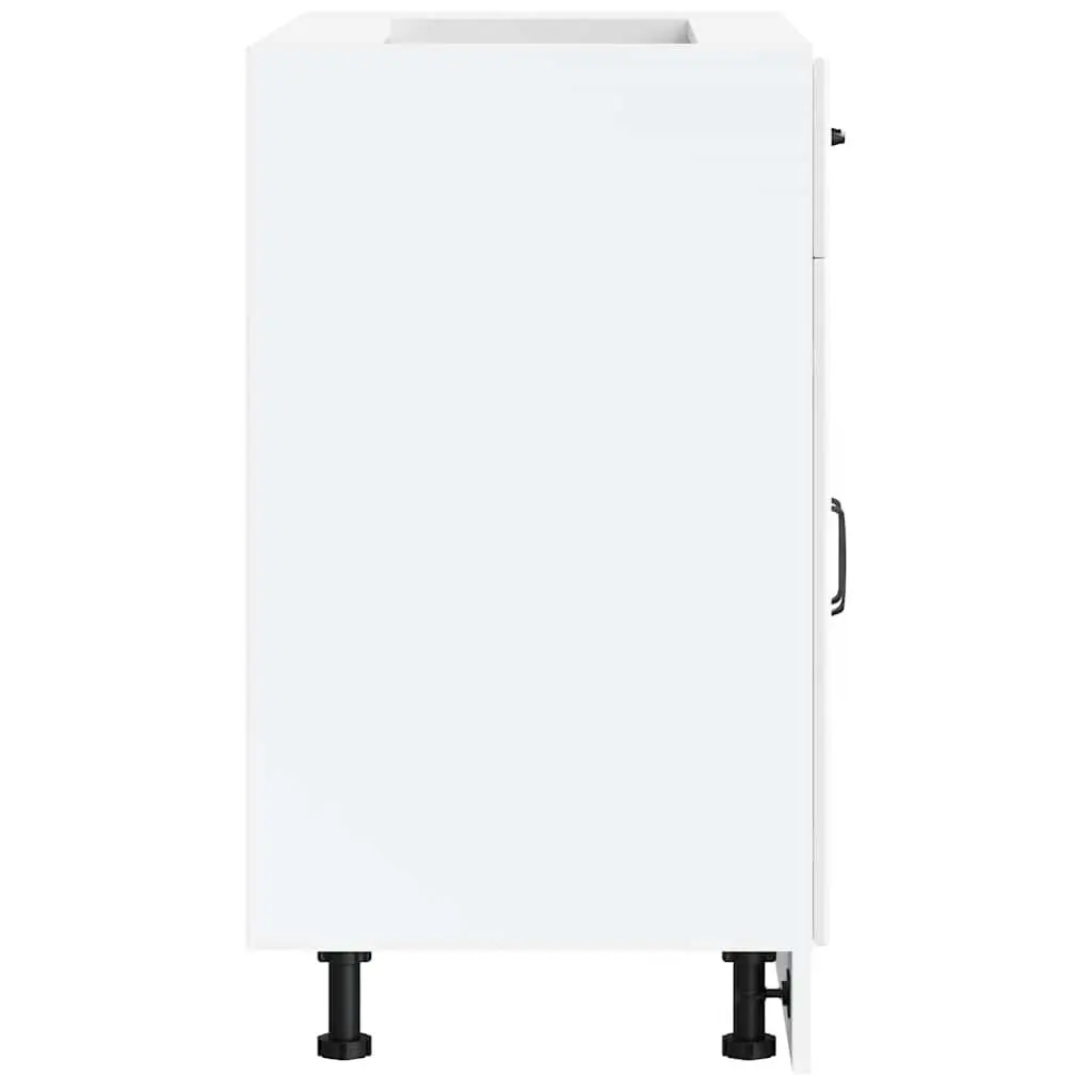High Gloss White Kitchen Base Cabinet for Sink