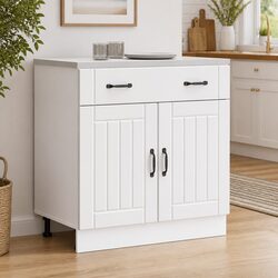 White Kitchen Base Cabinet for Easy Storage