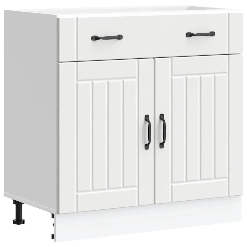 White Kitchen Base Cabinet for Easy Storage