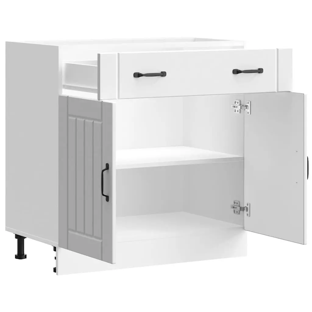 White Kitchen Base Cabinet for Easy Storage
