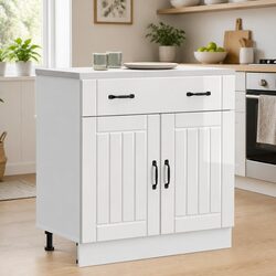 High Gloss White Kitchen Base Cabinet for Storage