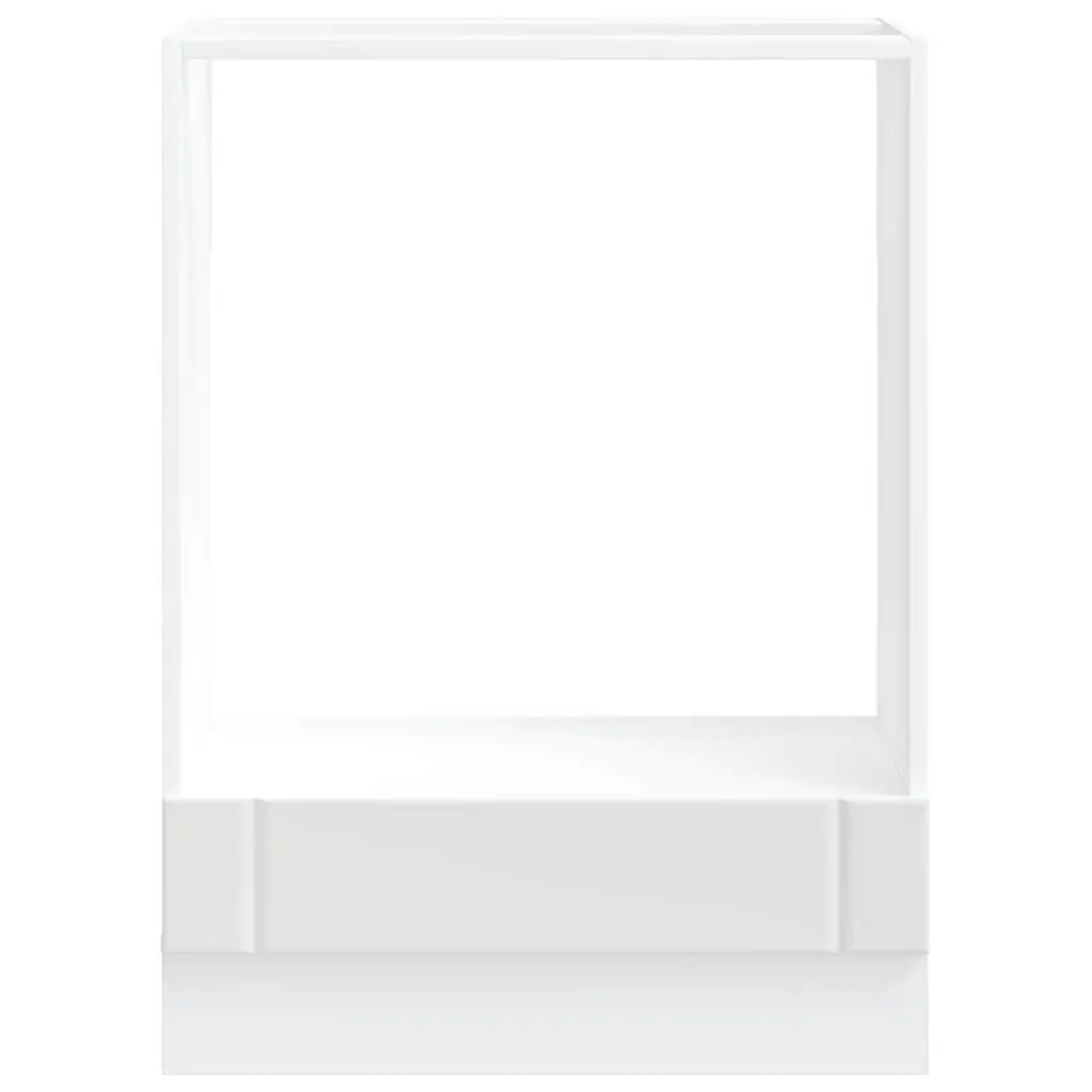 Oven Cabinet White Engineered Wood Kitchen Storage Unit Compact Space-Saving