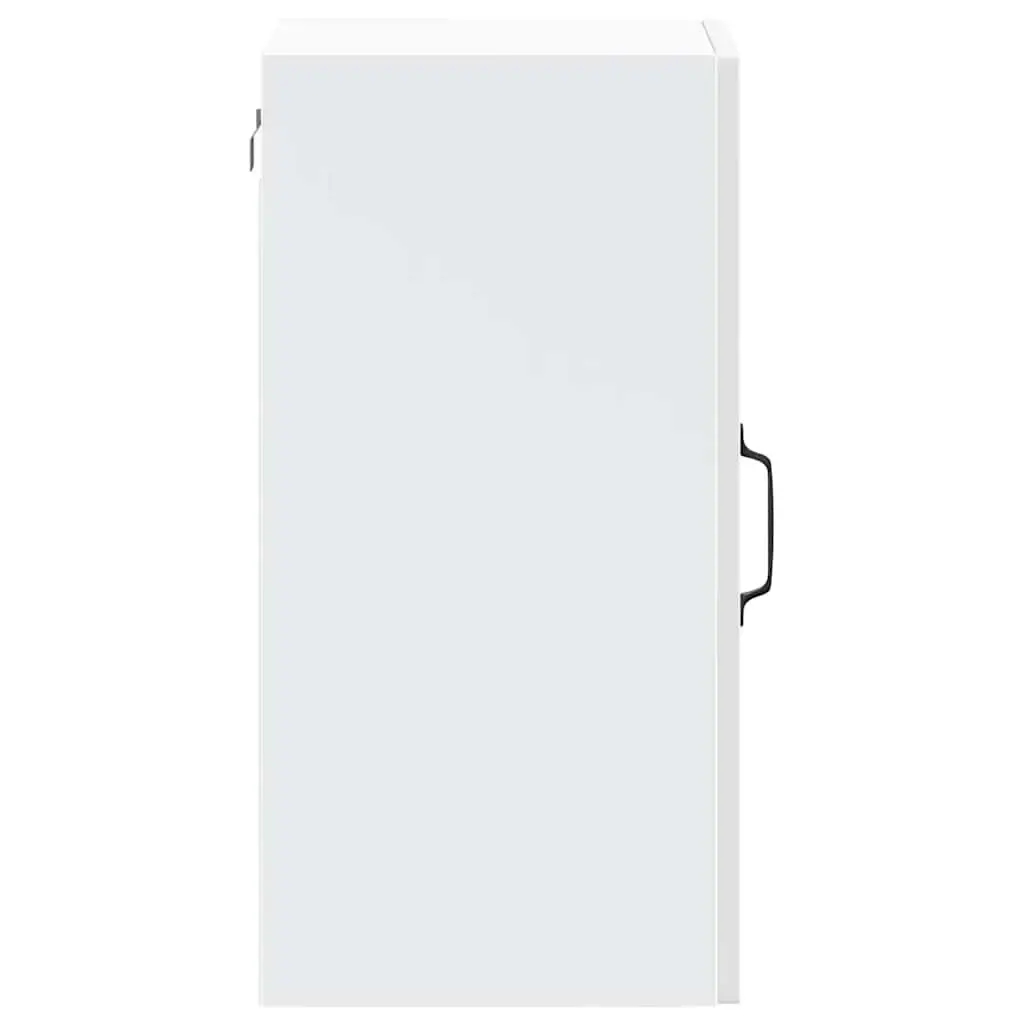 High Gloss White Kitchen Wall Cabinet with Glass Door
