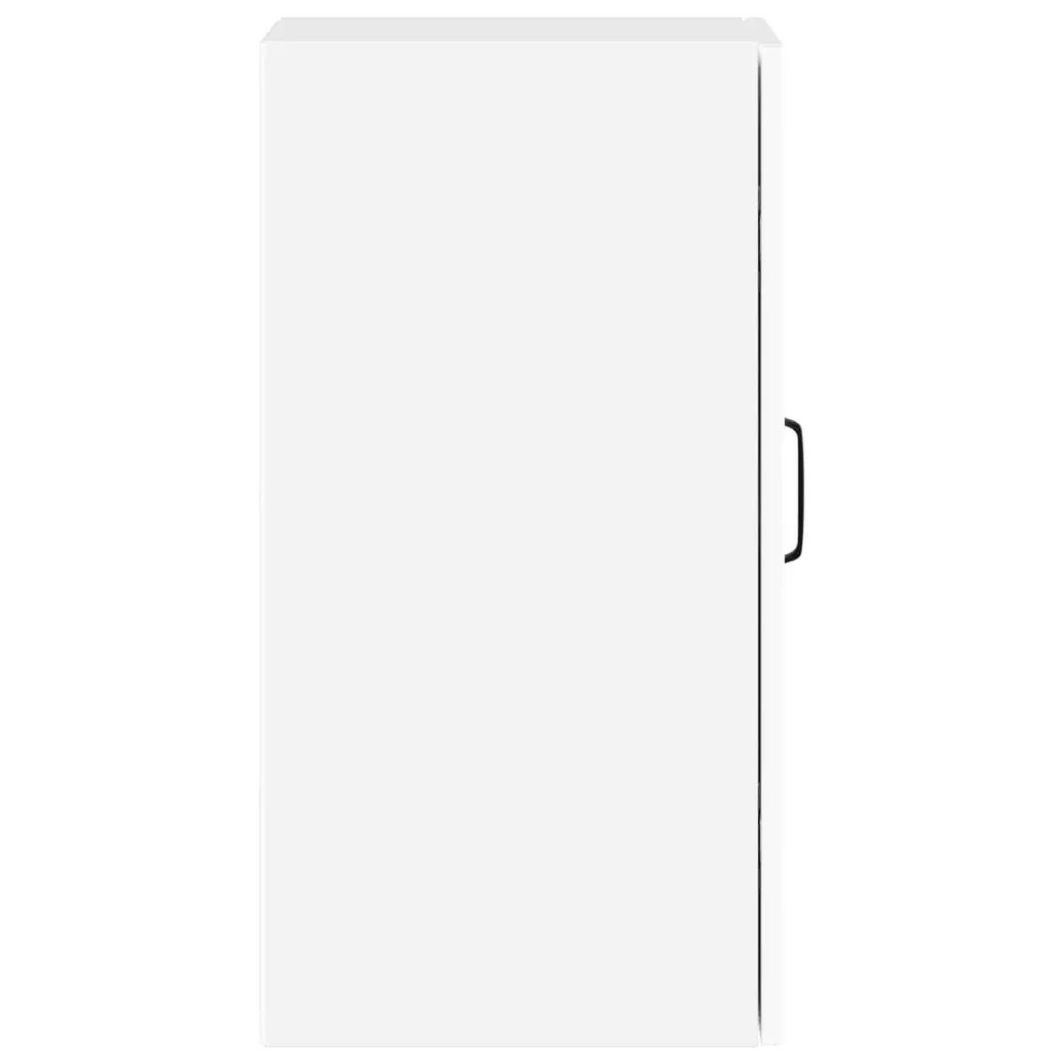 Kitchen Wall Cabinet White Engineered Wood Glass Door Wall-Mounted
