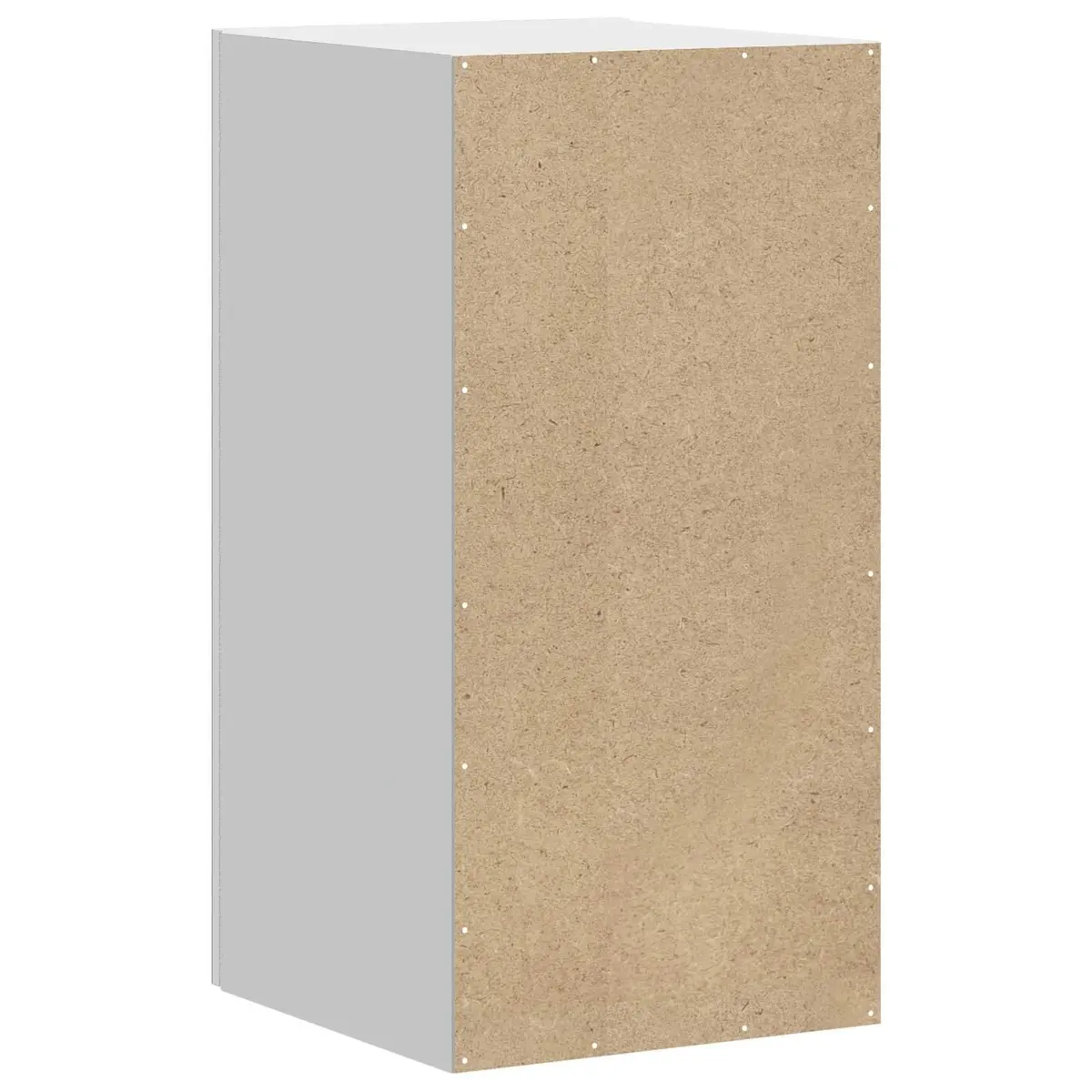 Kitchen Wall Cabinet White Engineered Wood Glass Door Wall-Mounted