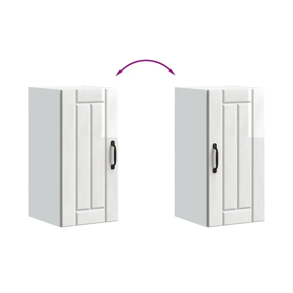 White High Gloss Kitchen Wall Cabinet