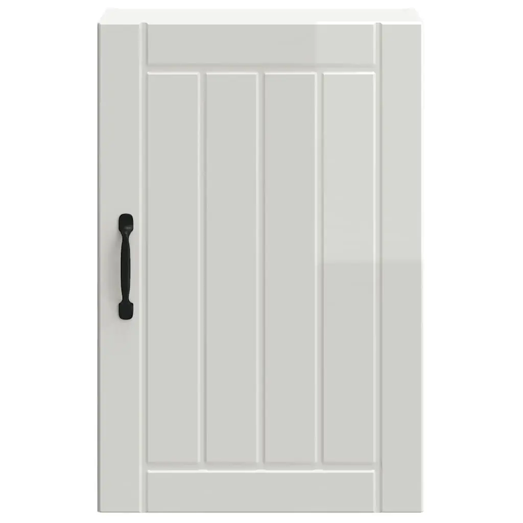 White Engineered Wood Wall-Mounted Kitchen Cabinet