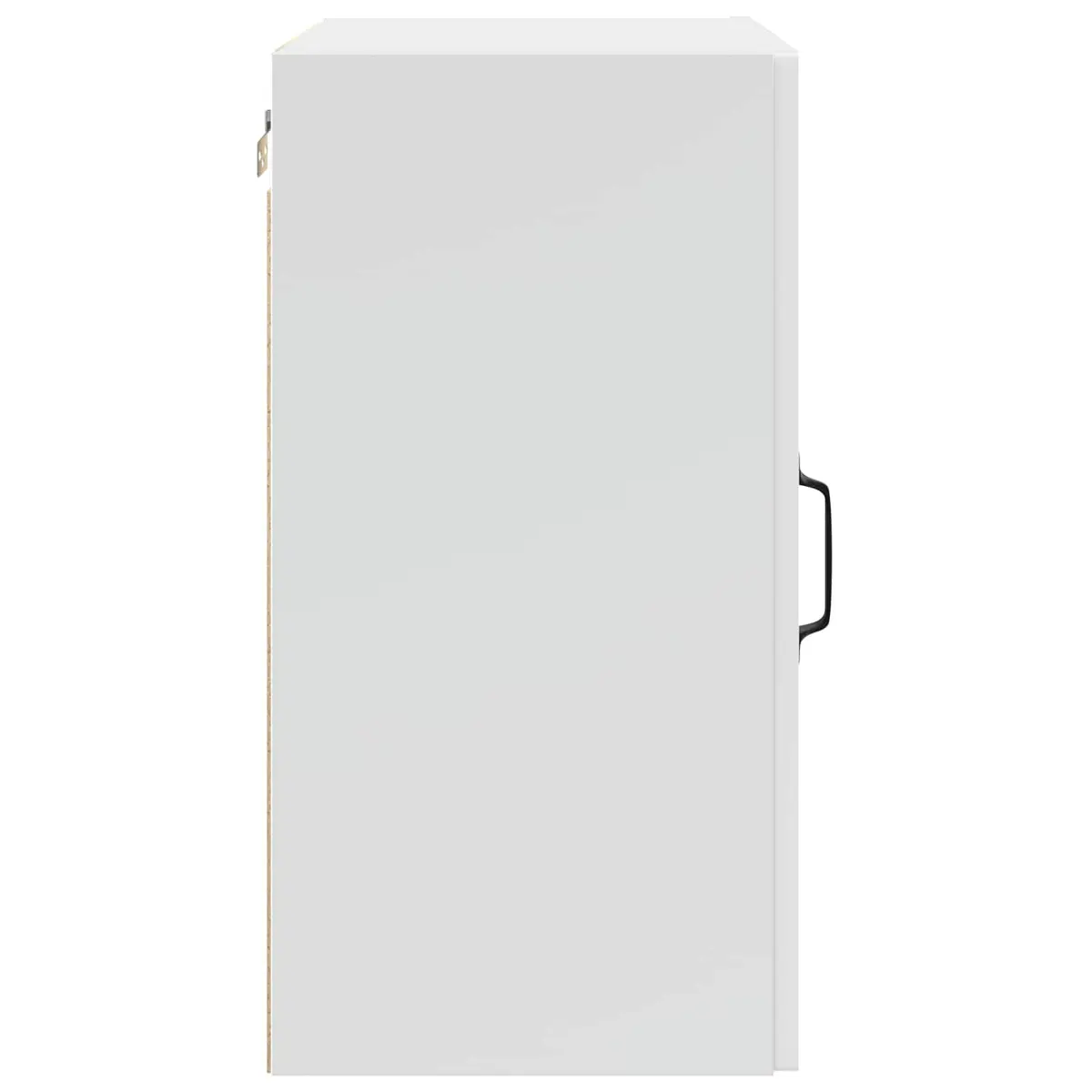 White Engineered Wood Kitchen Wall Cabinets 2 pcs