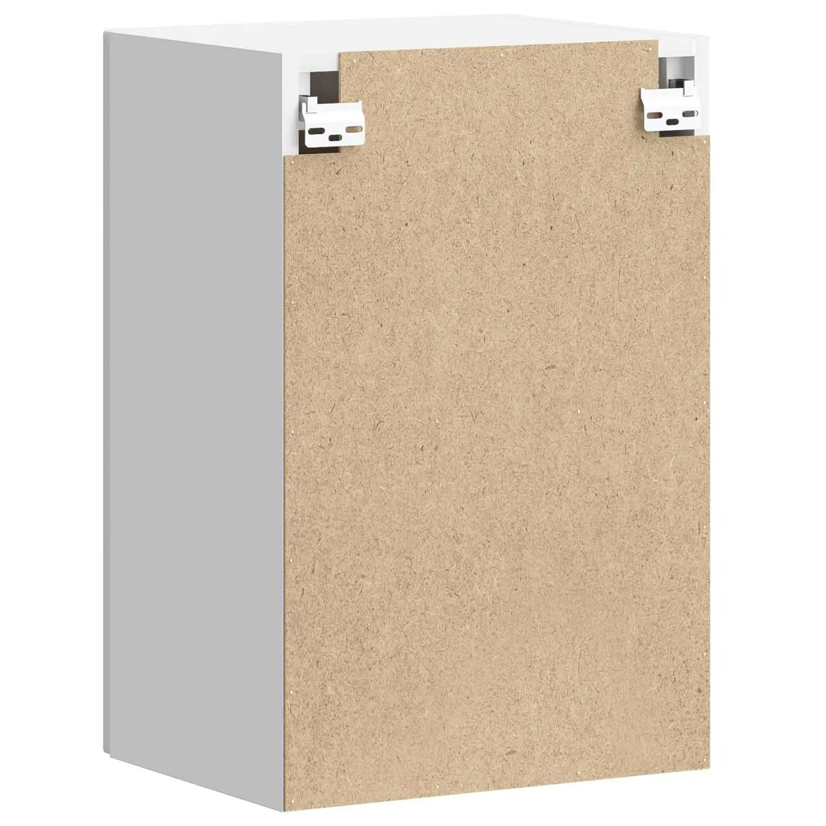 White Engineered Wood Kitchen Wall Cabinets 2 pcs