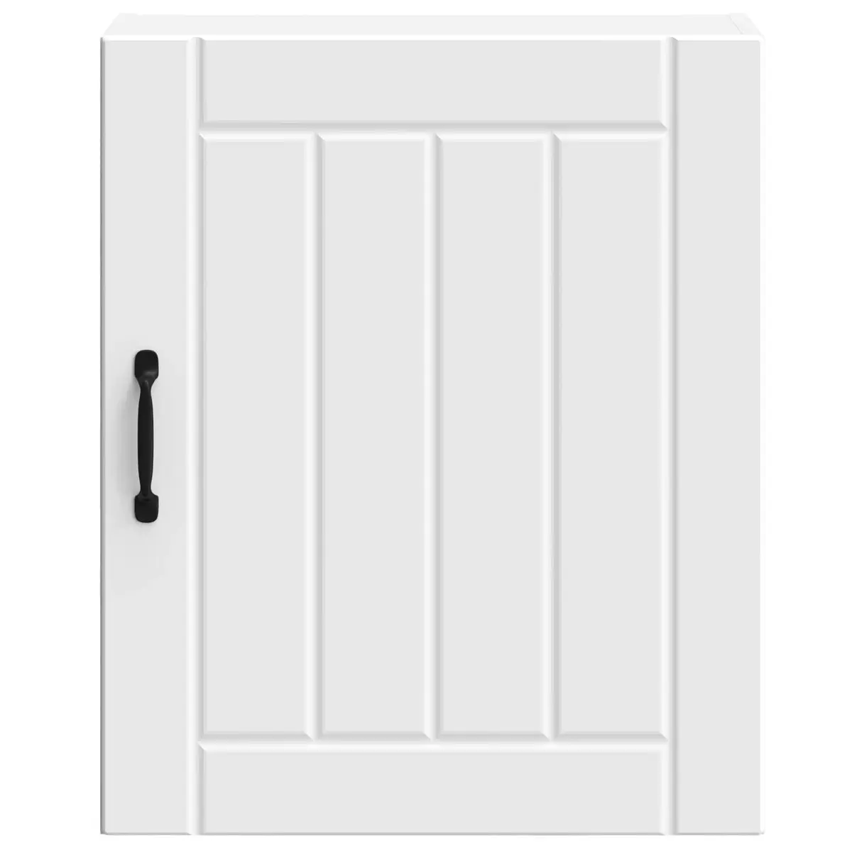White Engineered Wood Kitchen Wall Cabinets 2 pcs