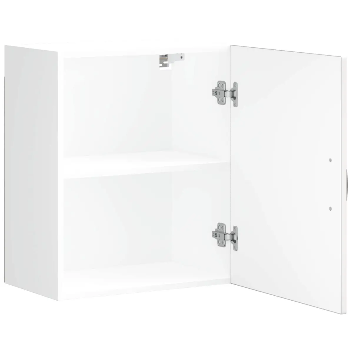 White Engineered Wood Kitchen Wall Cabinets 2 pcs
