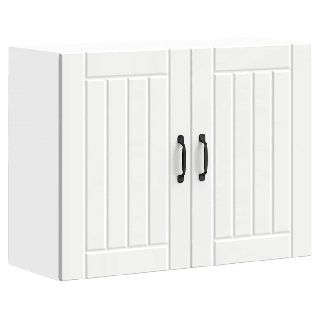 Lucca White Engineered Wood Kitchen Wall Cabinet