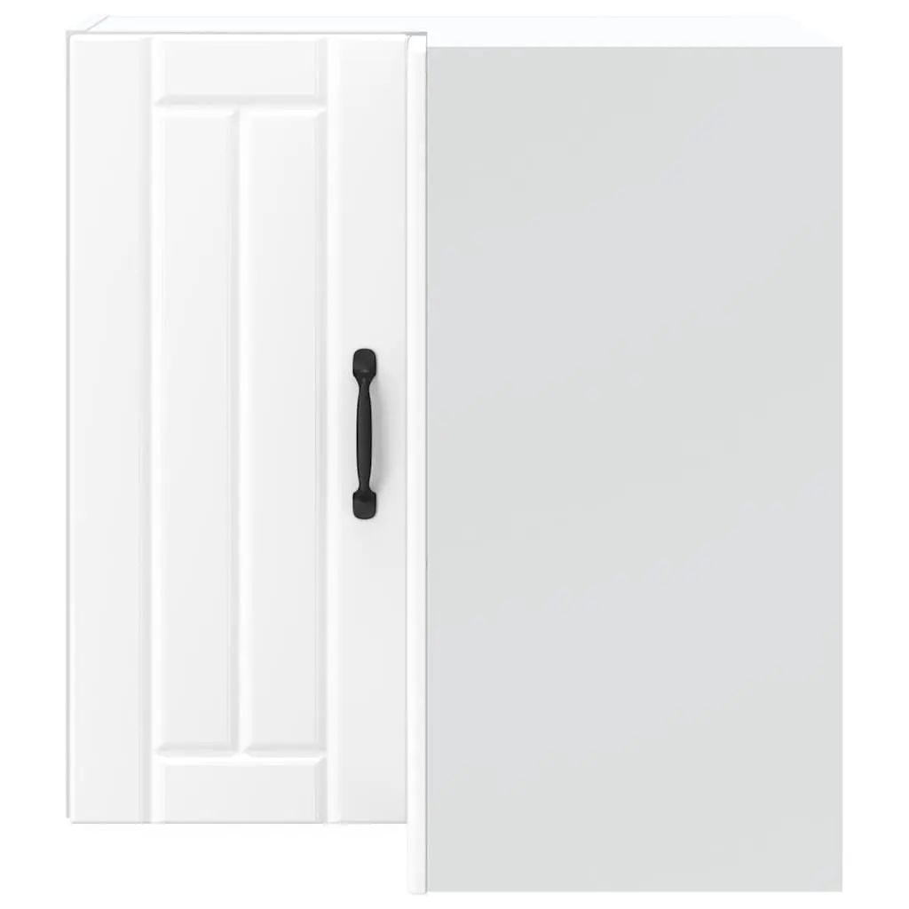 White Wall-Mounted Kitchen Corner Cabinet for Storage