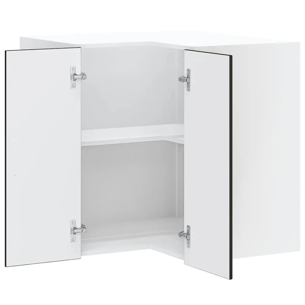 Black Engineered Wood Kitchen Corner Cabinet