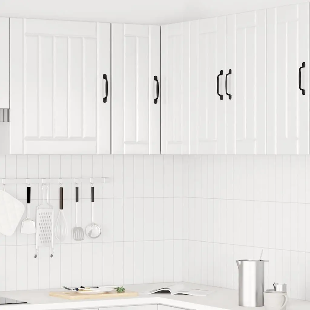White High Gloss Corner Cabinet for Kitchens